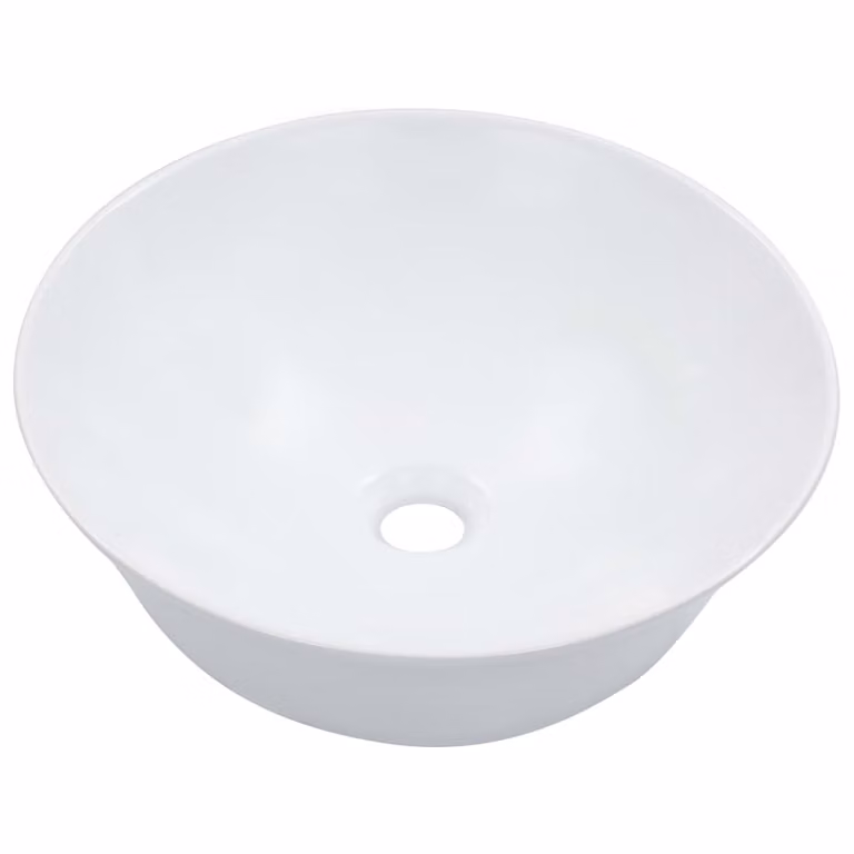 Lavandino 41x12,5 cm in Vetroceramica Bianco