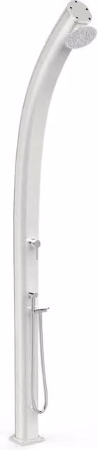 Doccia Tradizionale Jolly in Alluminio Arkema Design con Miscelatore Termostatico e Doccetta Mobile Colore Perla Bianca Cv-A545-Tl/9400