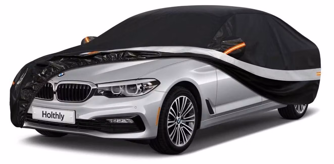 Copertura impermeabile per auto, compatibile con BMW Serie 5 (2010-2022), con 10 strati, ideale per la copertura completa in garage, protezione dalla polvere e dai raggi UV