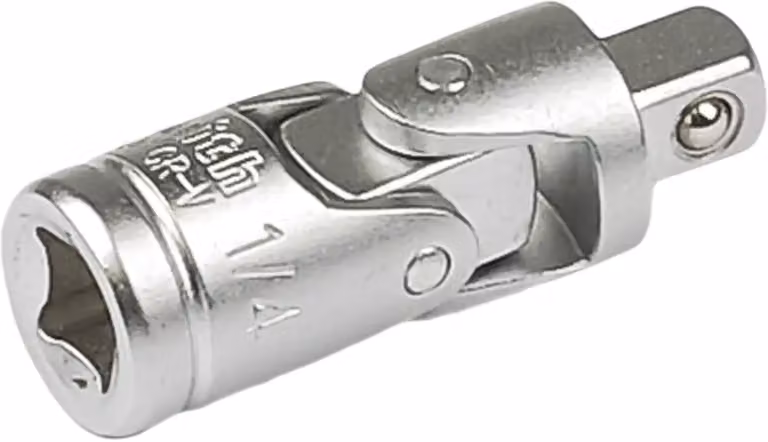 Schmith, giunto cardanico 1/4", PRO, acciaio CrV, chiave a cricchetto, set di chiavi, accessori per officina, adattatore per inserti a bussola