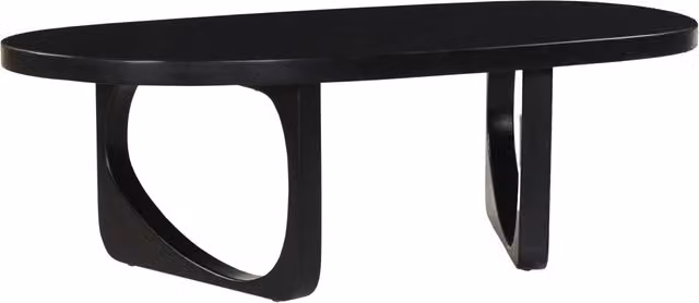 Tavolino in legno massiccio di mango nero 120cm NARI