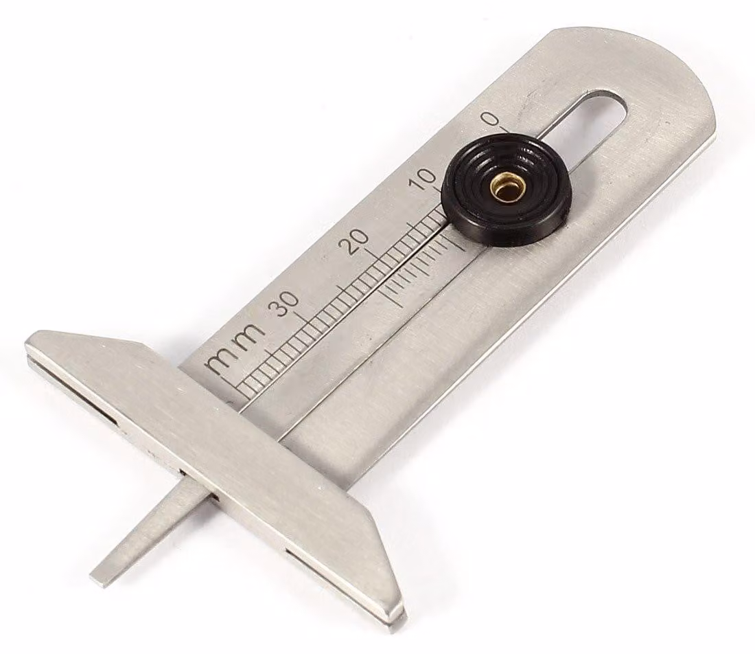 Misuratore di profondità per pneumatici, adatto per motociclette, automobili e camion - Campo di misurazione: 0-30 mm - Utensile manuale