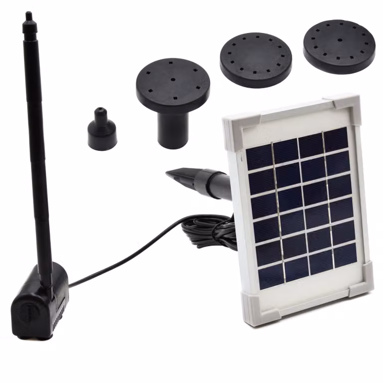 Pompa solare per acqua 2W - Efficiente pompa per laghetti con prevalenza di 0,7 m e capacità di 170 l/h per l'irrigazione ecologica del giardino.