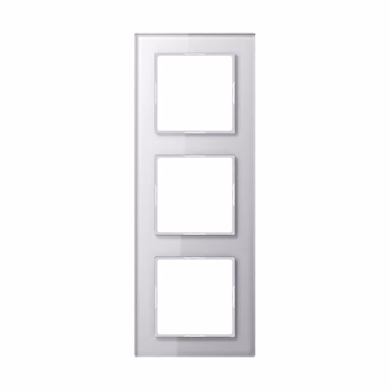 Telaio in vetro Jung a 3 ingressi aws orizzontale/verticale AC 583 GL WW
