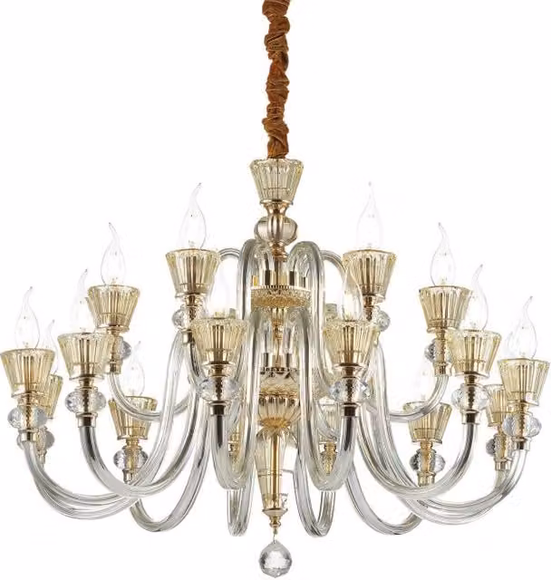 Lampada A Sospensione Strauss Sp18 Ideal-Lux in Metallo e Vetro, Disponibile in Argento, Oro/Ottone o Trasparente