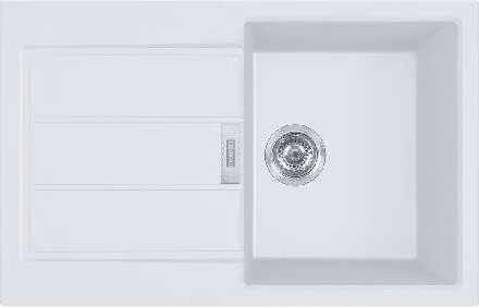 Franke Sirius 2.0 - Lavello in tectonite S2D 611-78, 780x500 mm, bianco 143.0613.581