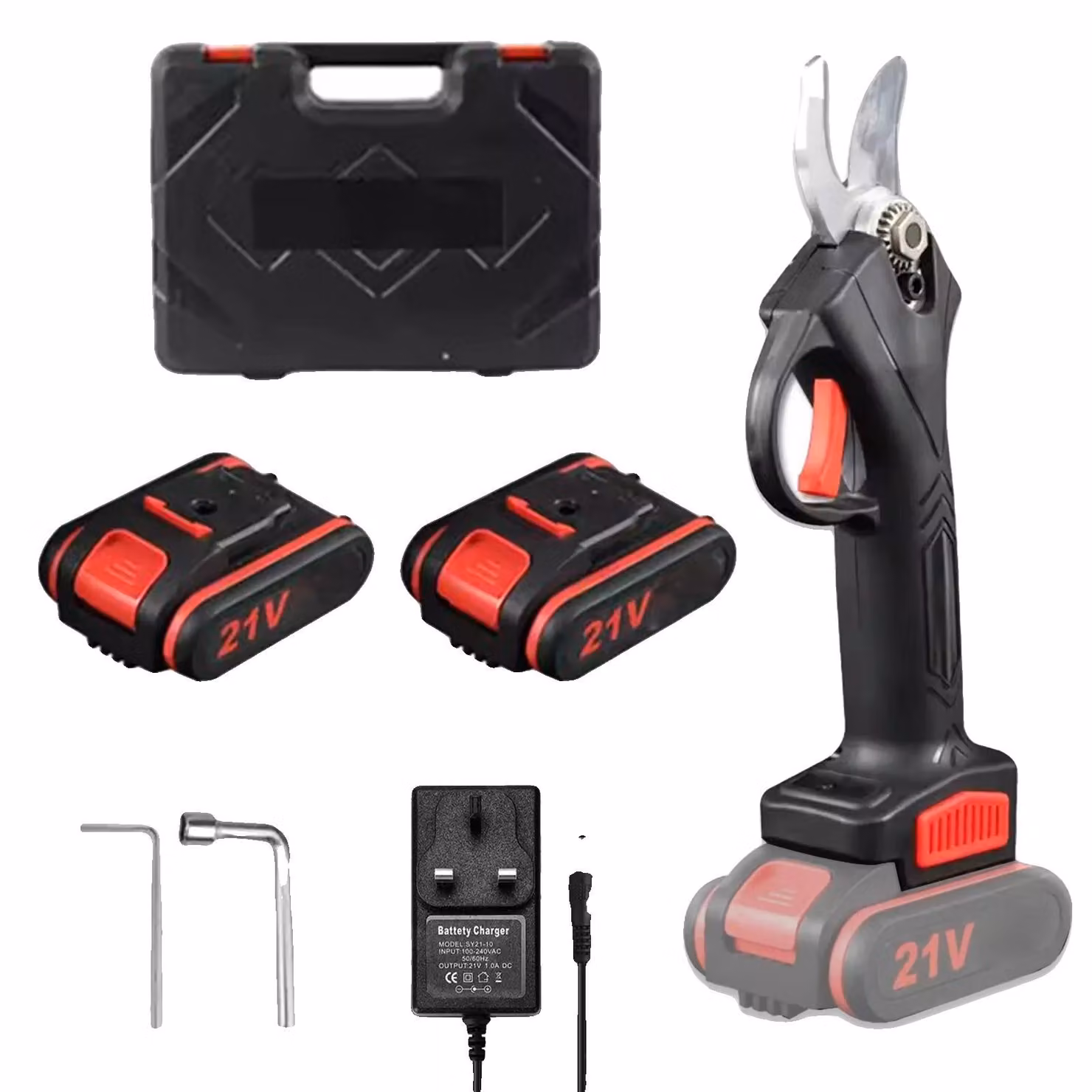Potatore elettrico, motore brushless, design senza fili, colore nero