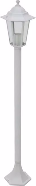 Lampioni da Giardino 6 pz-Lampada da giardino E27 110 cm in Alluminio Bianco