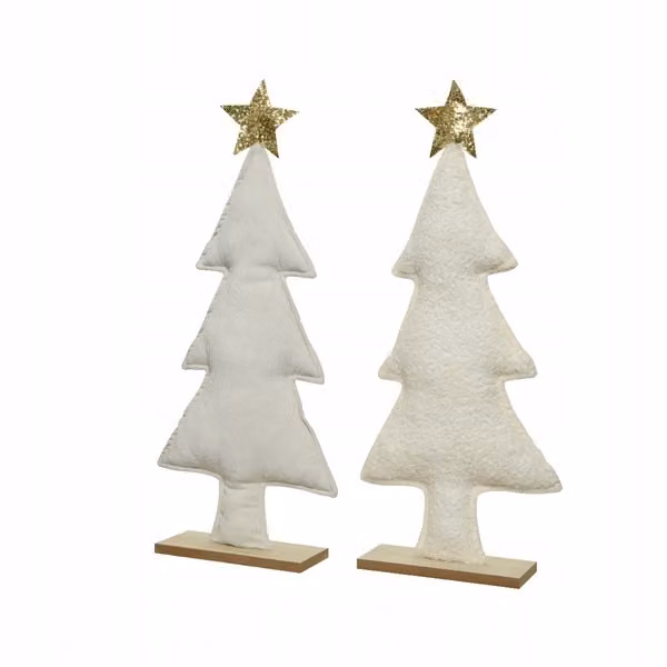 Mini albero di Natale da scrivania bianco 58 cm