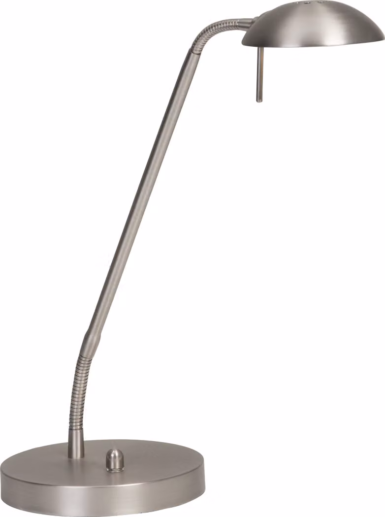 Lampada da tavolo - acciaio - Biron - vetro metallo - lampada da scrivania - LED - 7502ST - Mexlite