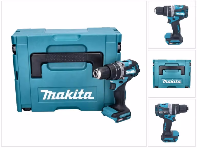 Trapano avvitatore a percussione a batteria Makita HP 002 GZ01 40 V 64 Nm Brushless + Makpac - senza batteria, senza caricabatterie