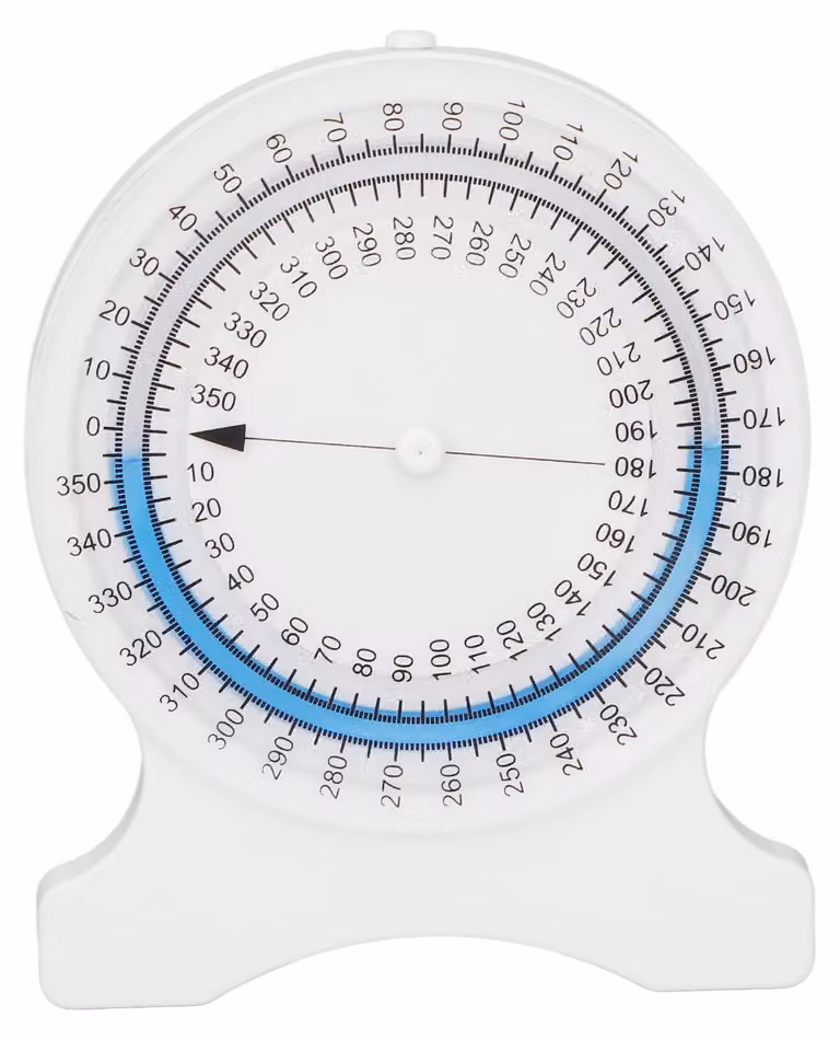 Misuratore di pressione, buona tenuta, manopola rotativa, resistente ai graffi, strumento per la misurazione dell'ampiezza del movimento, fisioterapia