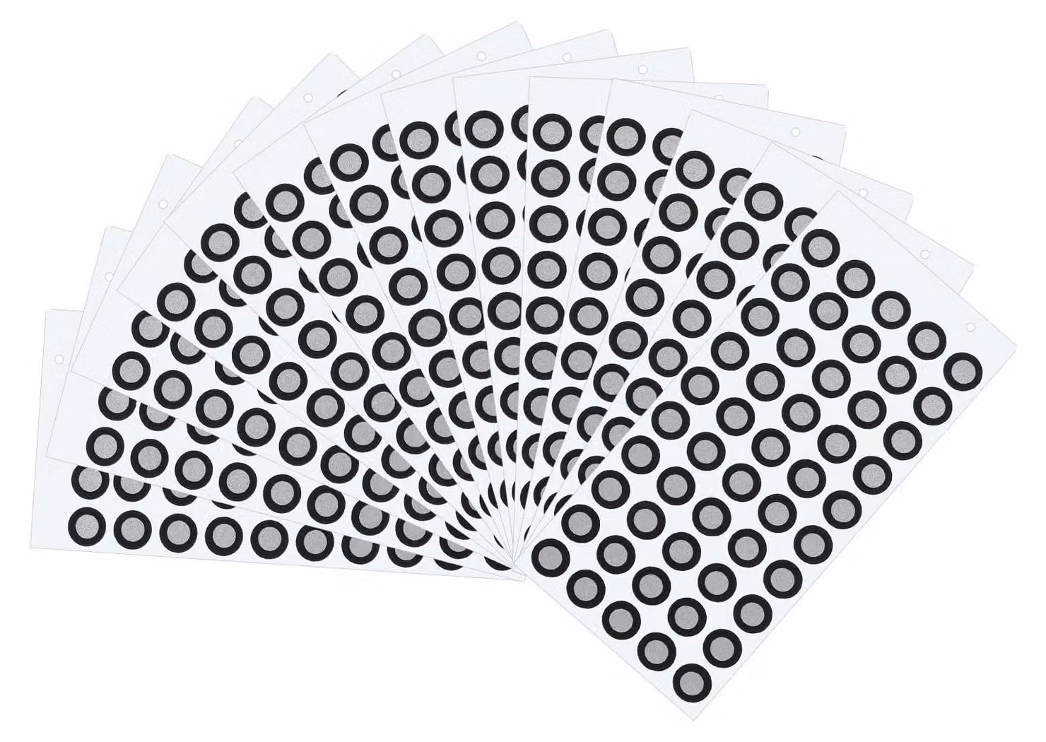 500 marcatori per scanner 3D, diametro interno 6 mm, diametro esterno 10 mm