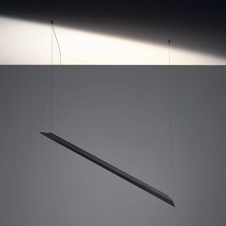 Knikerboker Lampada a sospensione Schegge, dimmerabile, Nero, Soggiorno / Sala da pranzo, Alluminio, Design, Lampada a sospensione