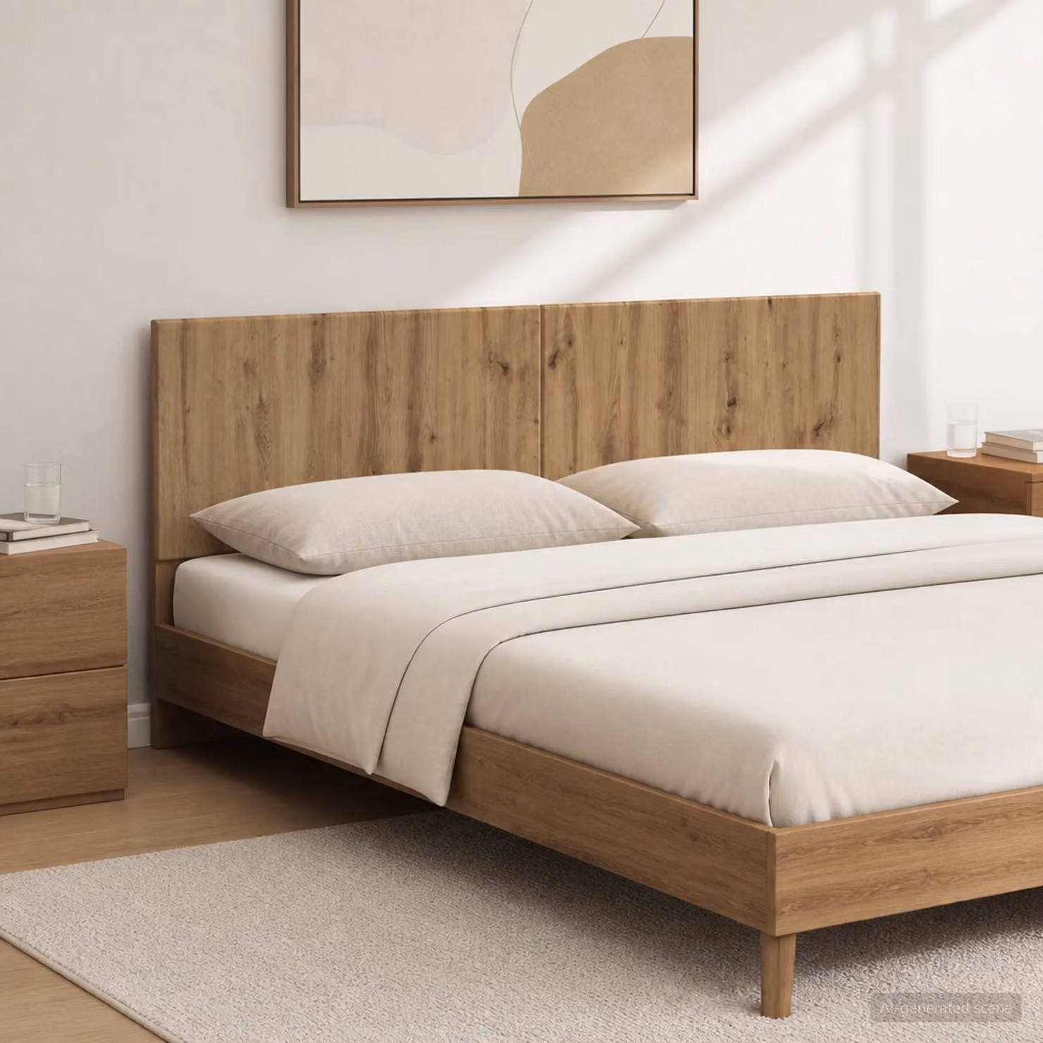 Testiera da muro vidaXL BREDA in legno ingegnerizzato color rovere marrone