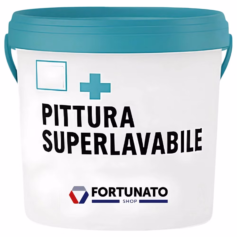 Set di 1 idrolastra in cartongesso BA13 resistente all'umidità con bordi smussati Fortunato, colore bianco, L: 120 cm, H: 200 cm, spessore 12,5 mm, con pittura superlavabile in resina sintetica da 2,5 l – 2