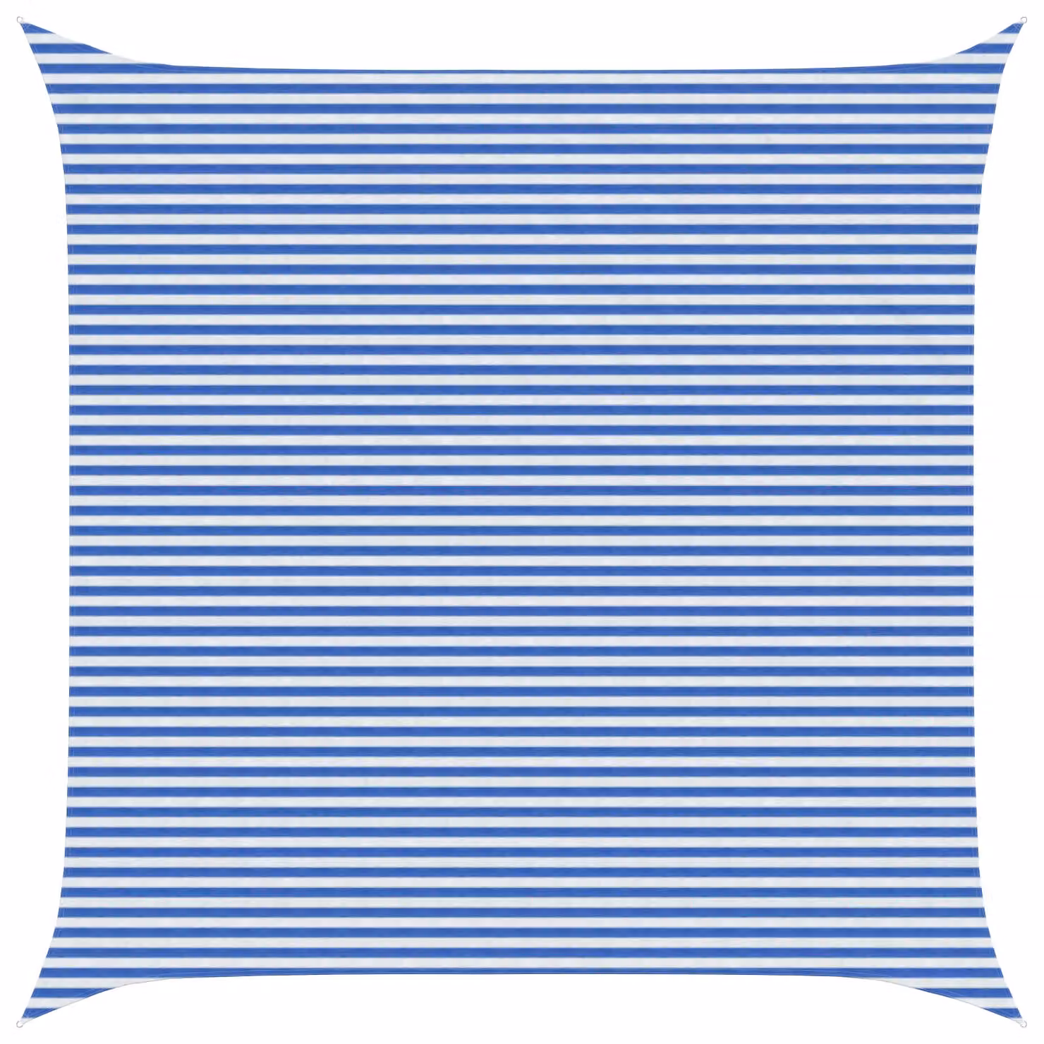 Telo Ombra Quadrato vidaXL in HDPE Blu e Bianco 7 x 7 m