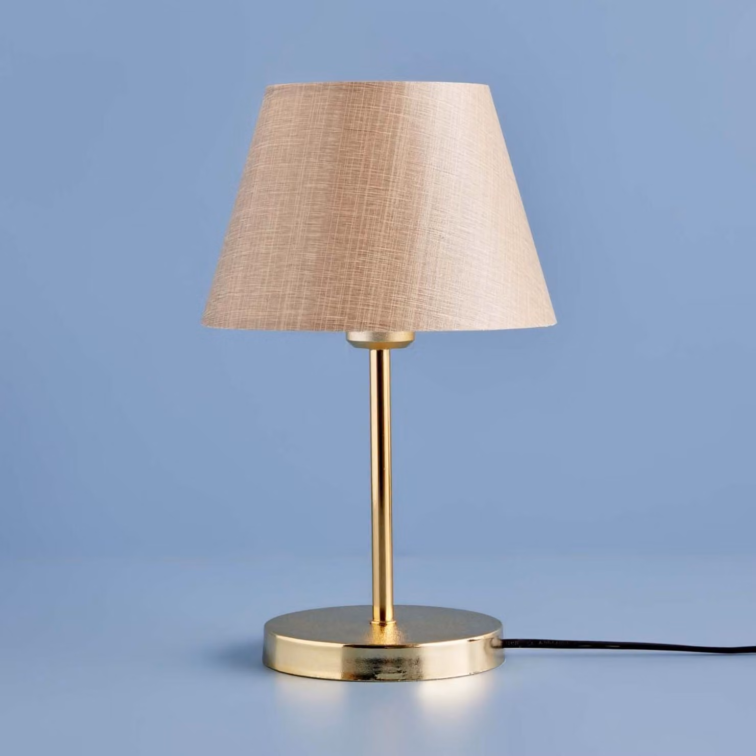 Opviq, AYD-3402, lampada da tavolo, 100 % tessuto, beige, 22 x 22 x 37 cm