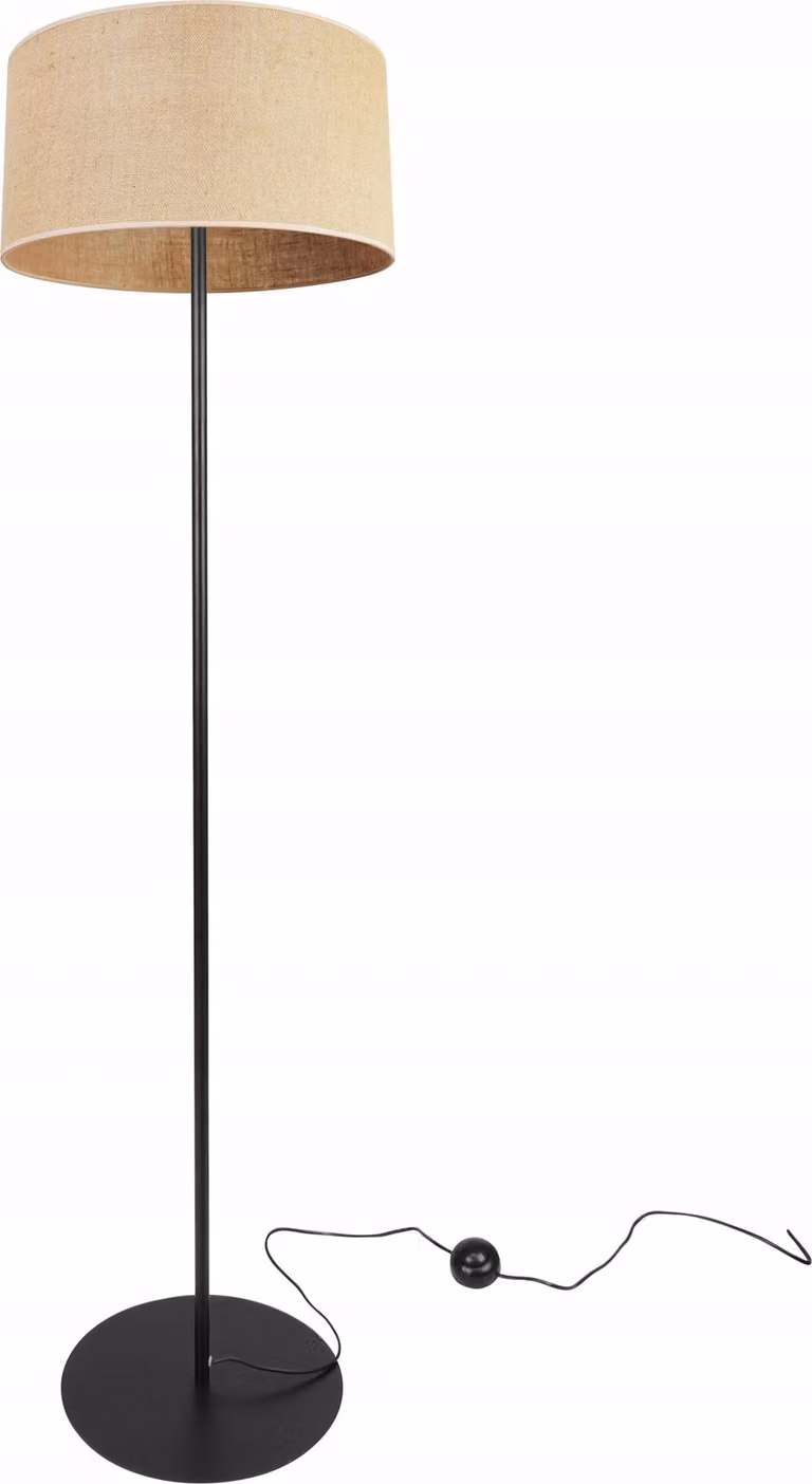 Lampada da terra con paralume in metallo, 35 cm