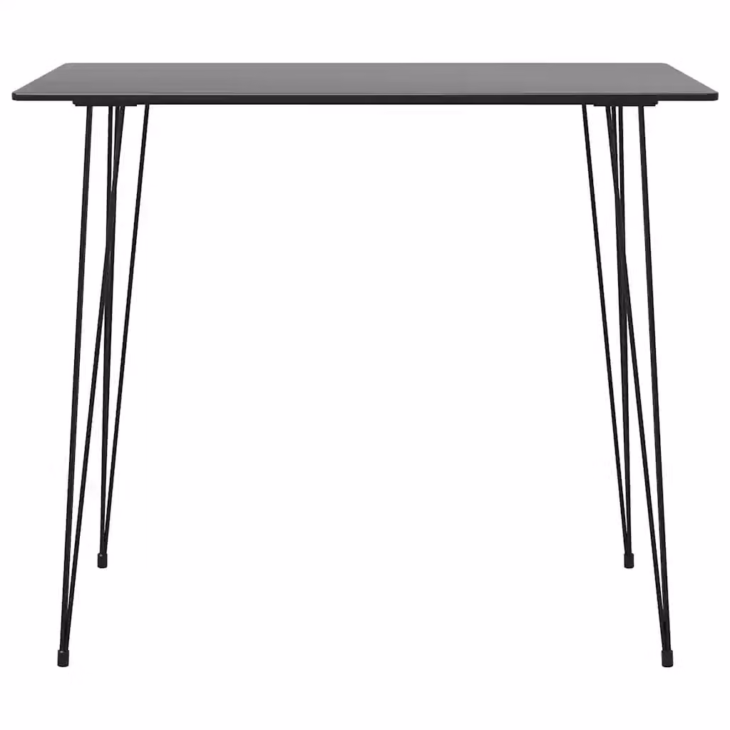 Set da bar moderno vidaXL nero in acciaio verniciato a polvere L: 120 cm, P: 60 cm, H: 105 cm
