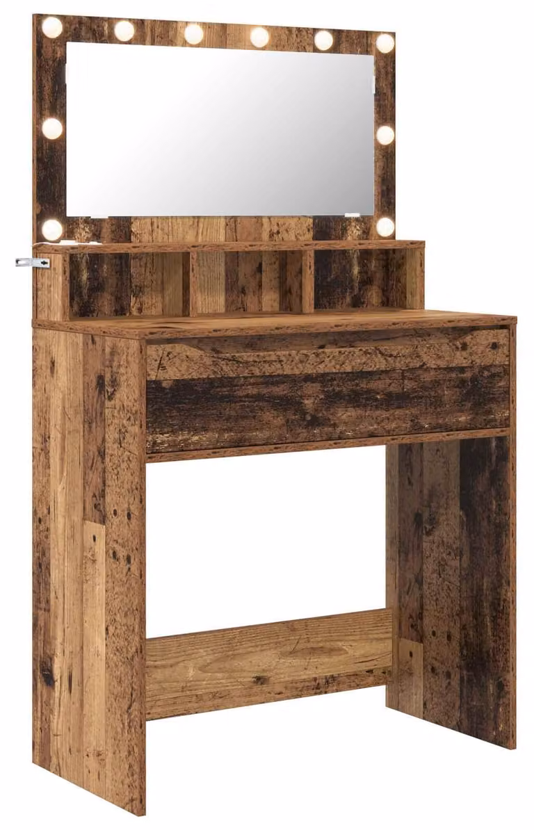 Tavoli da Trucco per Camera da Letto con cassetto Legno vecchio