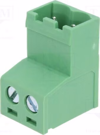 1 x Connettore a morsetto disattivabile, passo 5,08 mm, diritto, numero di contatti: 2, sezione del cavo: 2,5 mm², codice prodotto: 2EDGKR-5.08-02P-14-0