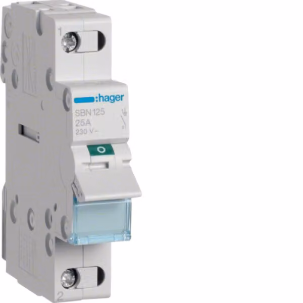 Hager INTERRUTTORE SPEGNIMENTO VE 1POL. 25A (SBN 125)