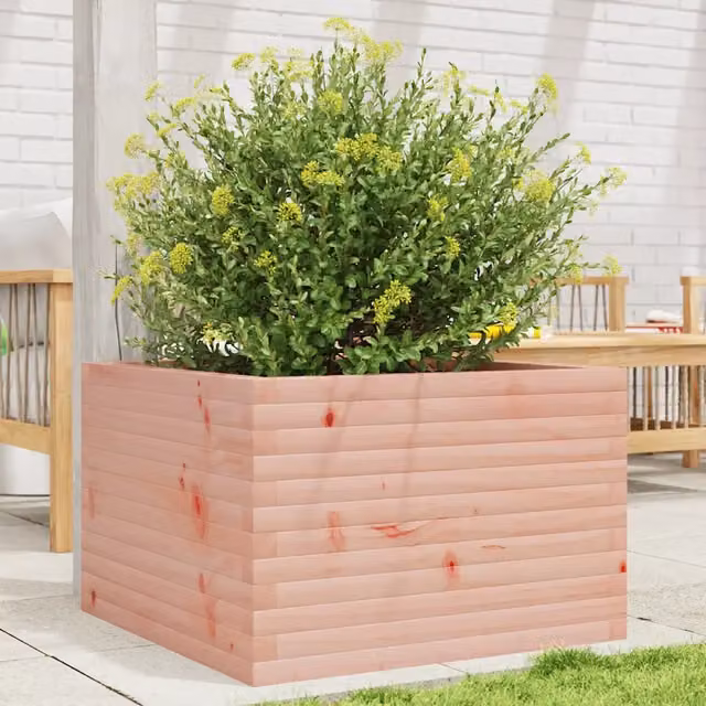 Fioriera da giardino vidaXL in legno marrone L: 70 cm, P: 70 cm, H: 45,5 cm