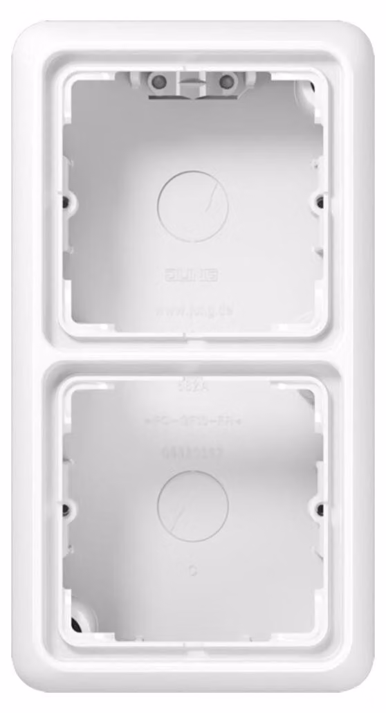 Jung tappo da incasso 2 poli cornice sagomata CD 582 A WW