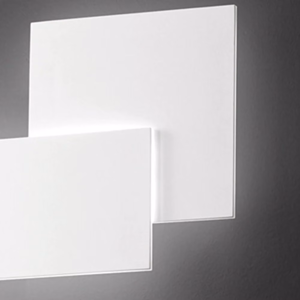 Applique Moderna Perenz Illumina Quantic in Alluminio e Acrilico Bianco con LED da 23W e Luce Calda 3000K – 2