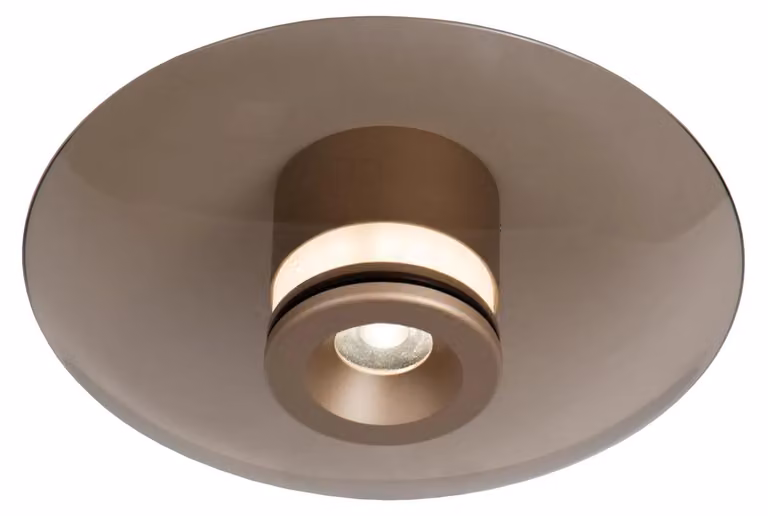 SANTIAGO – Plafoniera da incasso – Ø 23 cm – LED con dimmer – Temperatura di colore regolabile – 1x10 W 2700 K/4000 K – ambrata | Premium
