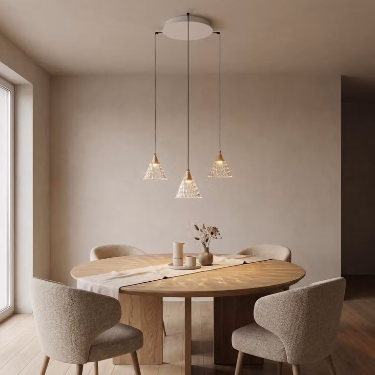 Lampada a sospensione LEDS C4 Veneto - 18,4 W, bianco caldo, 804 lm, bianca