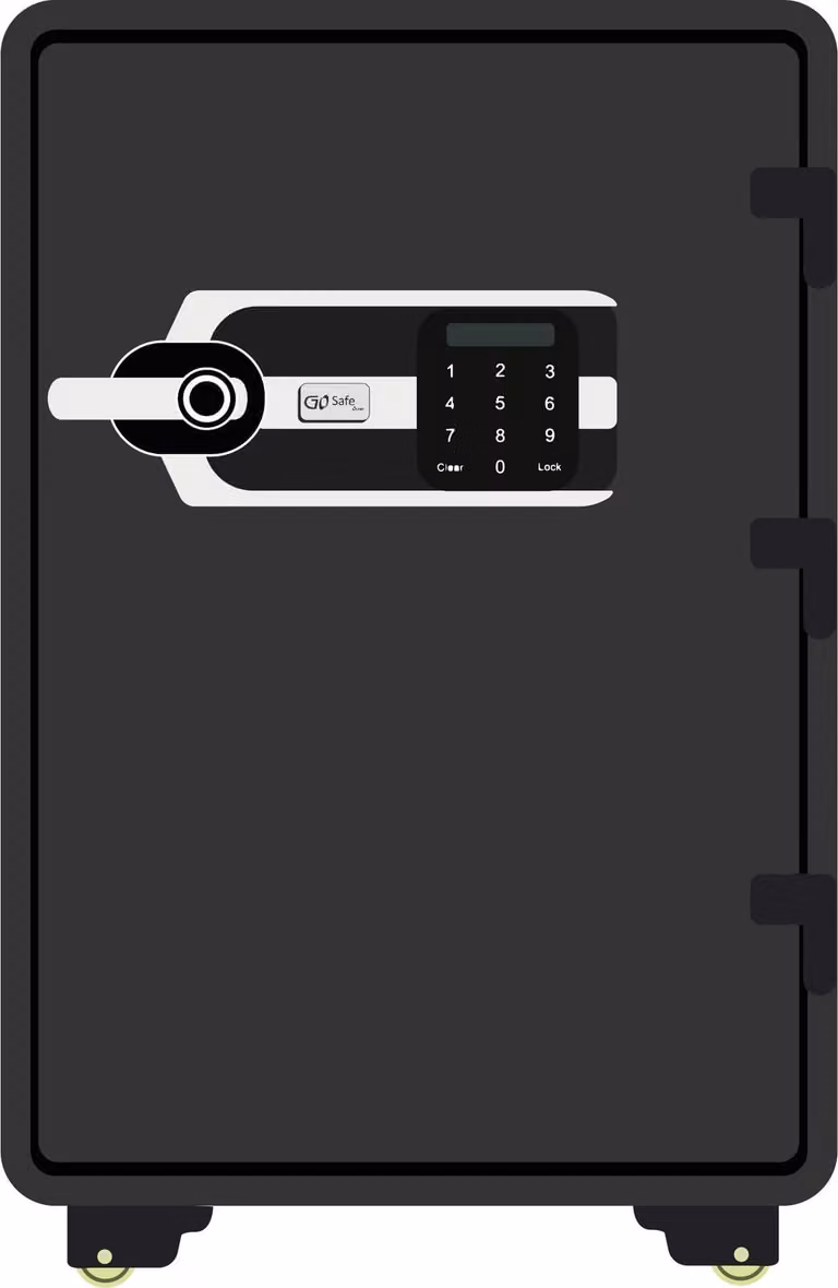 Olymp GOsafe FS-Tresor 5920FP mit Code, FP 186kg schwarz (Speditionsversand)