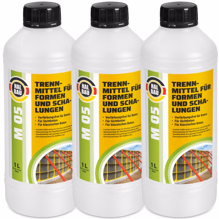 Distaccante 3L per casseforme, adatto per malte a base di gesso. Agente distaccante HALBAU M05