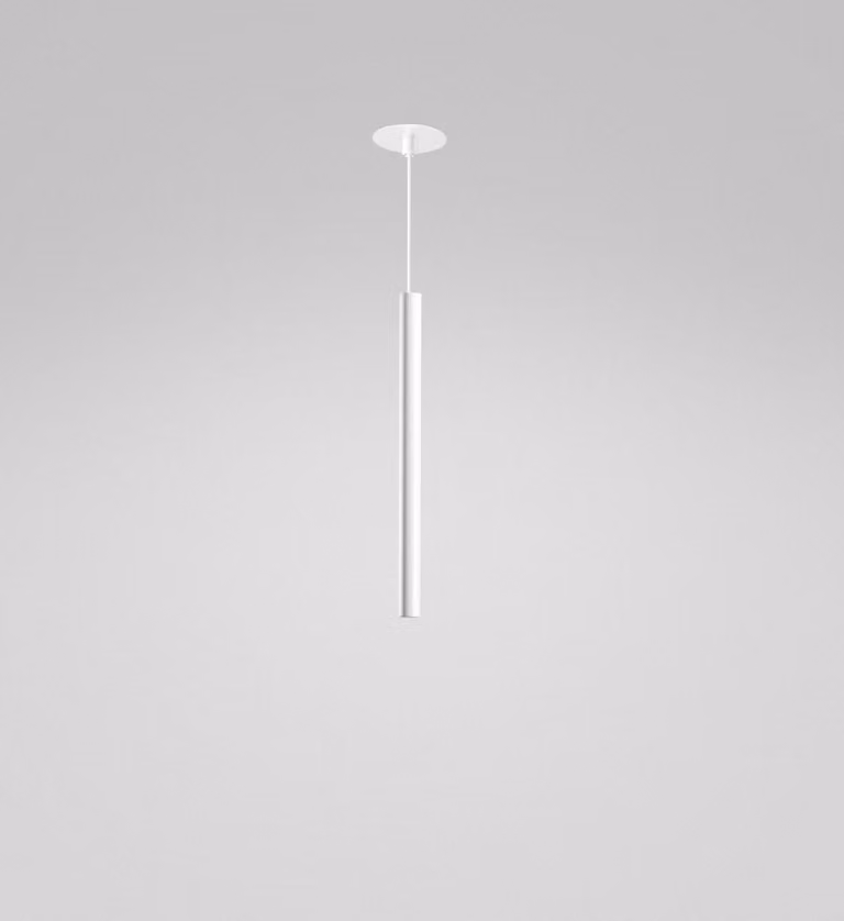 Lampada a Sospensione da Incasso Thalassia SP/I Bianco 7W LED 3000K 398lm 18° - Gealuce Sospensione in alluminio satinato design moderno