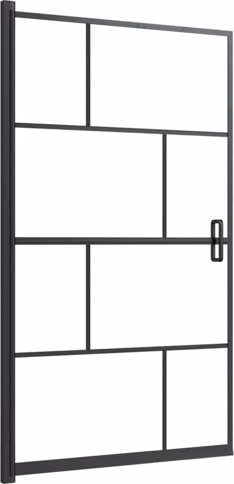 Pannello per Box Doccia in ESG 80x140 cm Nero