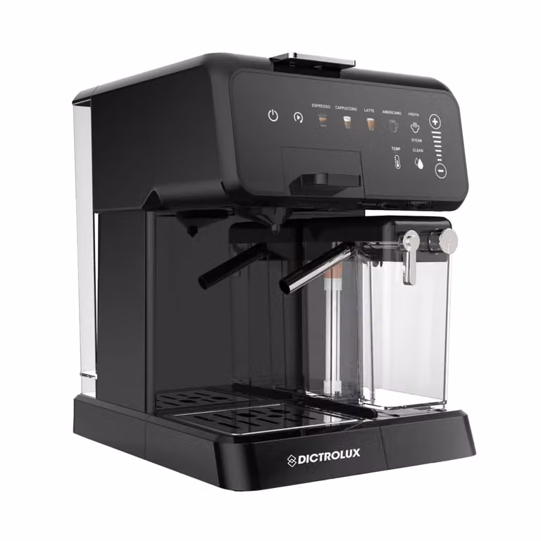 Macchina da Caffè Digitale 4 in 1 DICTROLUX Mozen Express & Milk da 1400 Watt, Colore Nero, Compatibile con Capsule Nespresso, DolceGusto, Lavazza A Modo Mio e Cialde ESE