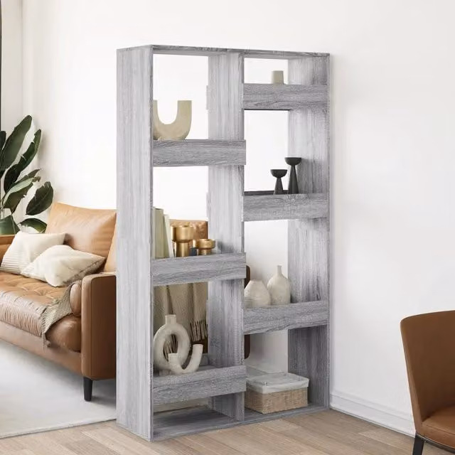 Divisorio moderno vidaXL in MDF grigio L: 100 cm, P: 33 cm, H: 175 cm