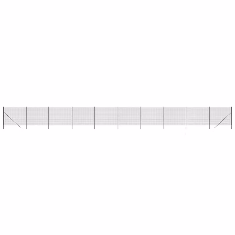 Recinzione Metallica Antracite 2x25 m in Acciaio Zincato