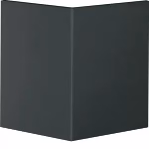 Copertura angolare esterna in plastica per canale di parapetto BR, parte superiore 80 mm, nero