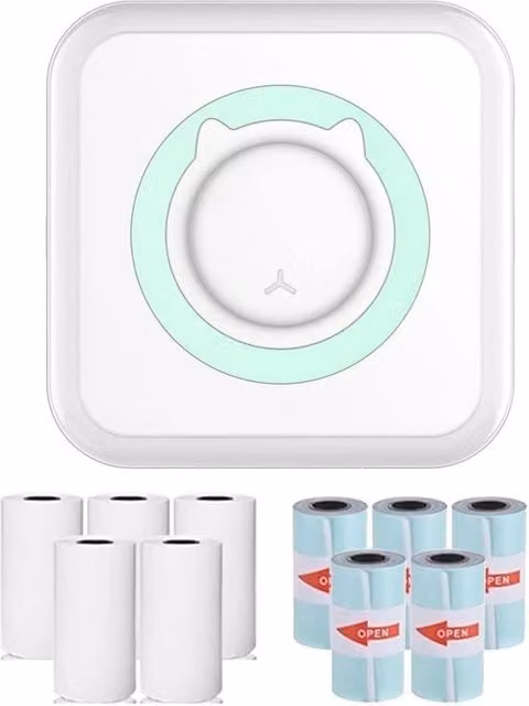 Stampante Portatile Termica ConBlom Bianca con Connessione WiFi Bluetooth e USB