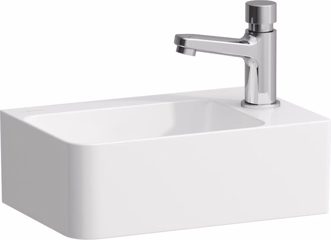 LAUFEN VAL lave-mains, 1 trou de robinetterie à droite, sans trop-plein, 340x220mm, H815280A001141, H815280A001141