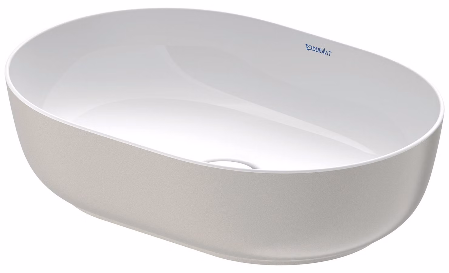 Duravit Luv vasque à poser 50x35cm, sans trop-plein, sans percement pour robinetterie, meulé, 0379502300, 0379502300