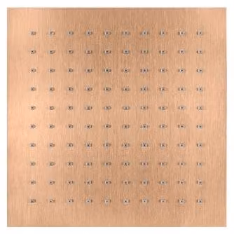 Herzbach LIVING SPA Doccia a pioggia Slim 250x250 mm Acciaio ramato