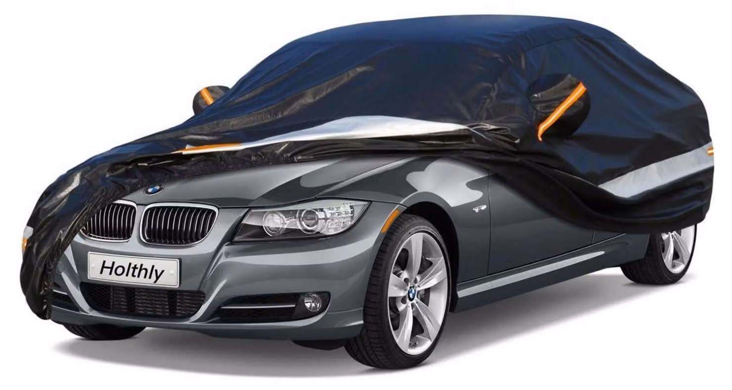 Copertura per auto, 10 strati, impermeabile e traspirante, per BMW Serie 3 (1992-2018), colore nero