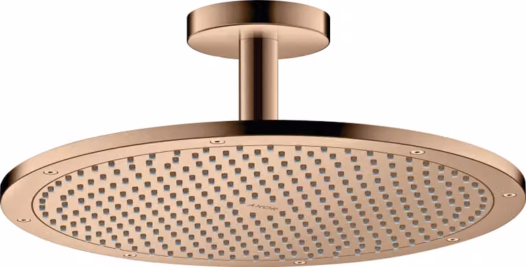 hansgrohe AXOR ShowerSolutions pomme de douche 350 1 jet, raccordement au plafond, 26035300, 26035300