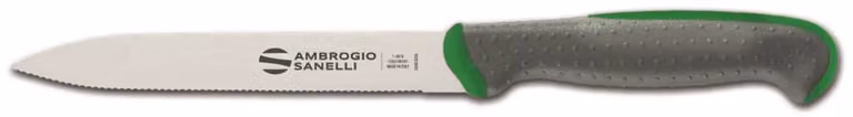 Coltello multiuso, lama cm 14, colore verde, linea Tecna