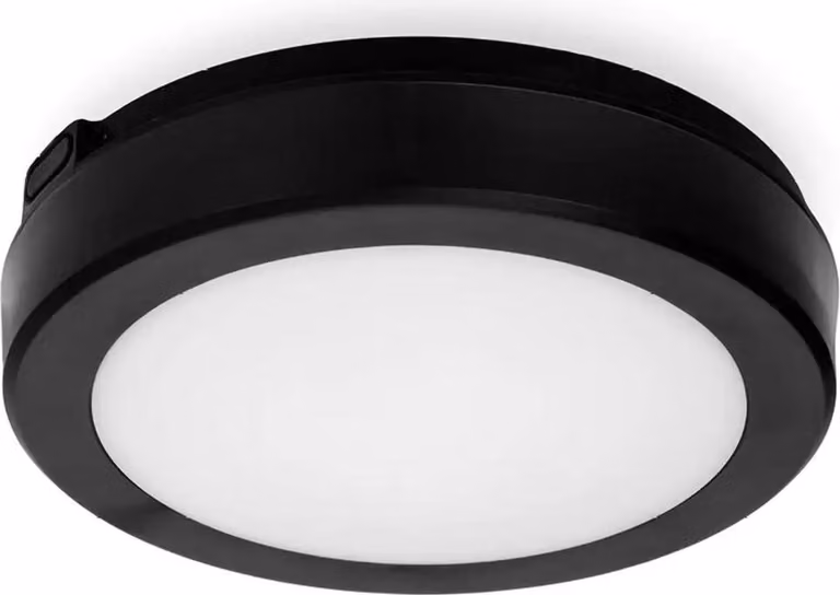 Plafoniera a LED NAIROS G2, 12W, colore nero, modello premium