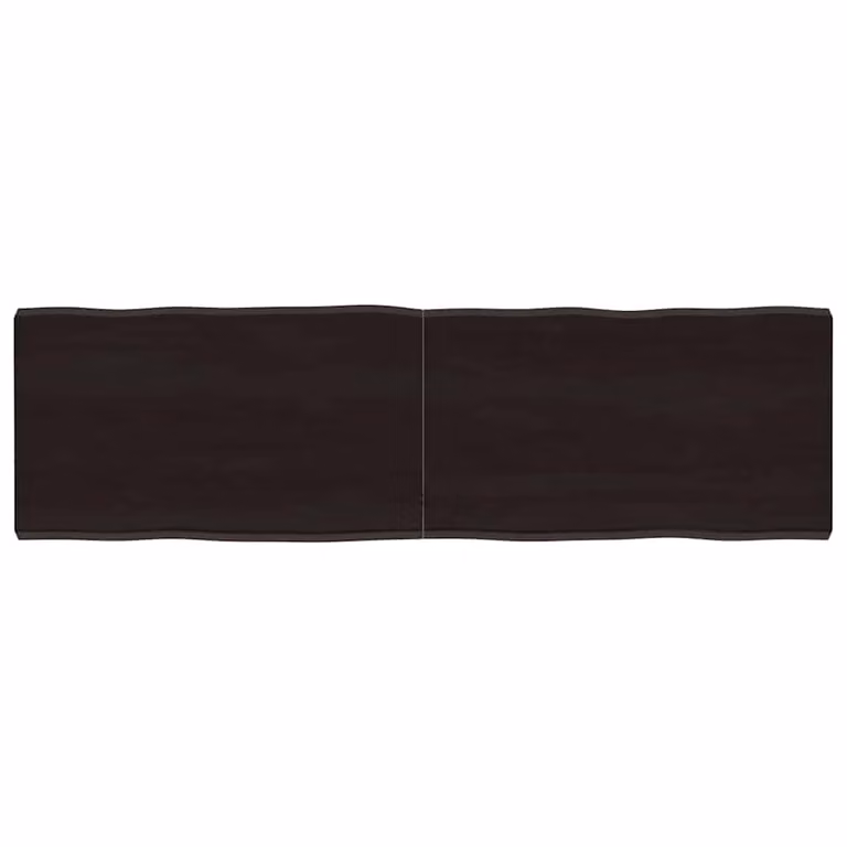 Piano Tavolo in Rovere con Bordo Naturale vidaXL, Marrone, L: 140 cm, P: 40 cm, H: 2,24-4 cm