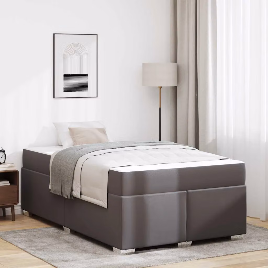 Struttura del letto imbottita vidaXL in tessuto grigio L/P: 120 x 200 cm – 1